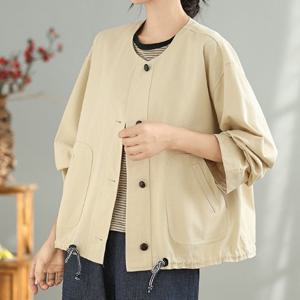 [블랙퀸] 루즈핏 스트링 바람막이 자켓 blk003927