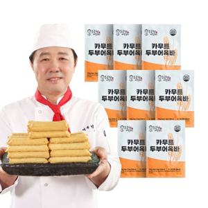 조봉창 명인 카무트 두부 어육바 8봉 40개 밀가루없는 어묵 수제 오뎅 오뎅탕