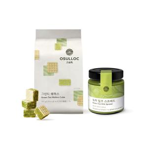 제주섬 녹차 밀크스프레드+그린티 웨하스/프레쳇/초콜릿+쇼핑백 증정