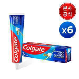 [APP 전용] [175g]콜게이트 캐비티 프로텍션 불소치약 레귤러/쿨민트 6개외 고불소 치약/가글