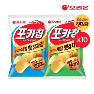 [오리온] 포카칩 오리지널(66g) 10개 + 어니언(66g) 10개외 인기스낵