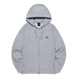 매장정품 LEE 스몰 트위치 로고 후드 집업 그레이 LE2501HZ01GR 177982