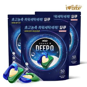 [APP 전용] 아이러브베베 딥큐 3in1 캡슐세제 오션브리즈 50개입X3개 외 BEST 세제 모음전