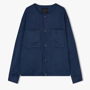 리버클래시 24F/W 네이비 스웨이드 카라리스 자켓 LKF32406