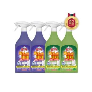 [패션플러스][홈스타]홈스타 락스와세제 3X 스프레이 500ml X 4개(후레쉬2+후로랄2)