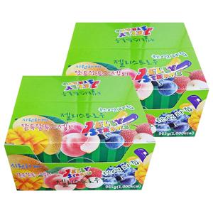 [APP전용] 젤리스트로우 965gX2팩/플러스/럭키백 외  골드망고/자두/납작복숭아/허니듀멜론 혼합팩