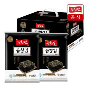 [광천김] 구운 곱창김 10봉 선물세트 (무조미)