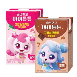 캐치티니핑 솔브앤고 아이튼튼 2종혼합 150ml x 24팩 (딸기12+초코12)