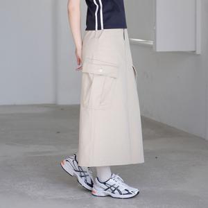 W1097 CARGO LONG SKIRT (2COLORS)
