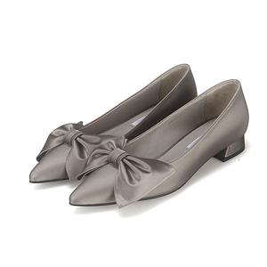 [BEST 상품]바바라 소가죽 빅리본 여성키튼힐 2cm_BBG506