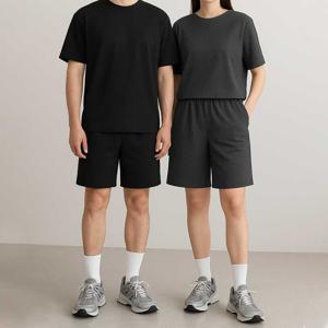 드라이 냉감소재 트레이닝복 홈웨어 세트 반팔티 반바지 헬스 운동 여름