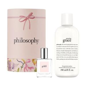 [필로소피][선물세트] 어메이징 그레이스 오 드 뚜왈렛 15ml & 어메이징 그레이스 바디 에멀전 240ml 세트
