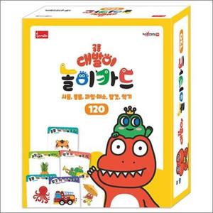 [제이북스] 공룡 대발이 놀이카드 120 - 사물 동물 과일 채소 탈것 악기 : (세이펜 기능 적용) (세이펜 미포함)