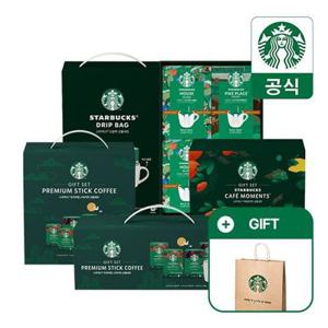 [25년 추석 선물세트] 네슬레 스타벅스 드립백/카페모먼트/스틱커피 4종 (스타벅스 쇼핑백 증정)