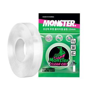 몬스터 클리어겔 슬림 얇은 초강력 양면테이프 15mm x 2m