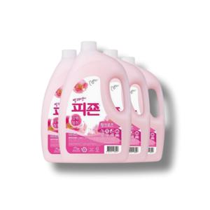 피죤 핑크 3100ml X 4개 섬유유연제 대용량 용기