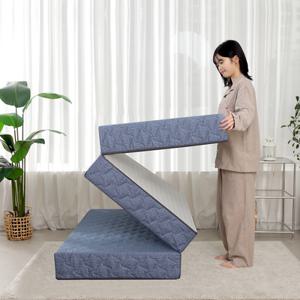 코트니아 3단 접이식 매트리스 (7cm,10cm,15cm) 허리에 좋은 단단한 토퍼 원룸 바닥 침대  HR고탄성폼 MS