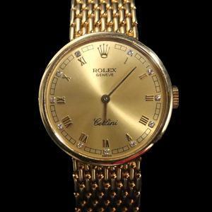 Rolex(로렉스) 5041 26MM 18K 옐로우 골드 수동 Cellini 셀리니 11P 다이아 여성 시계