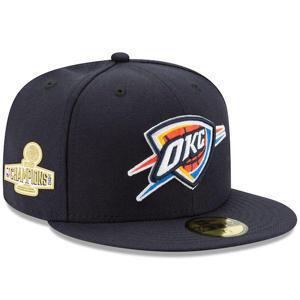 [해외] 1188287 뉴에라 모자 NBA 오클라호마시티 선더 2025 NBA Finals 59FIFTY Fitted Hat Navy
