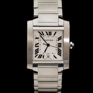 (중고명품시계)까르띠에 W51002Q3 탱크 프랑세즈 스틸 라지 28mm