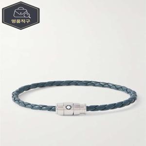 몽블랑 MEISTERSTUCK 3RING 스테인레스 스틸 & 우븐 레더 팔찌 MB136012 B0081791924