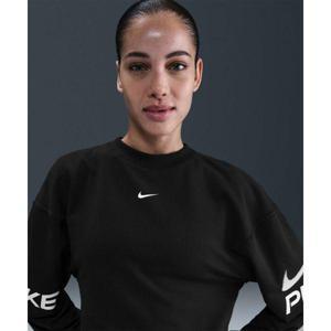 NIKE 나이키 프로 드라이 핏 루즈 크루넥 프렌치 테리 스웻셔츠 W - 블랙:화이트 HV3592-010