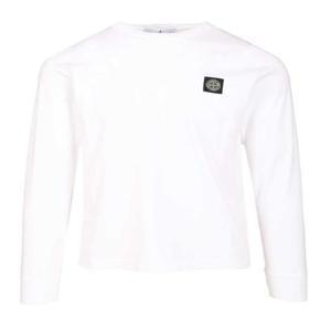 인더샵 STONE ISLAND 스톤아일랜드 화이트 롱슬리브 탑
