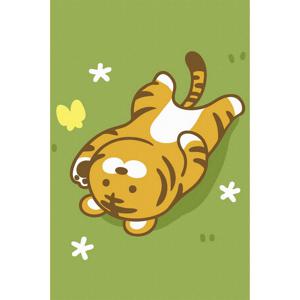 DIY 명화그리기 한가로운 호랑이 10X15cm (거치대 포함)