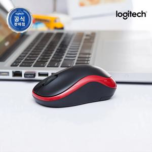로지텍코리아 공식 M185 무선마우스 레드