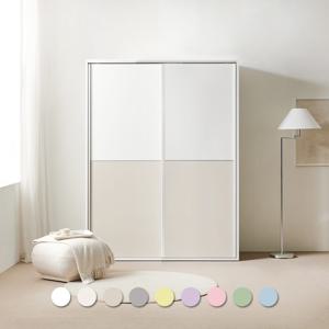 테일러 투톤 슬라이딩옷장 1000 2통 비스포크 E0 미닫이 장롱 맞춤옷장