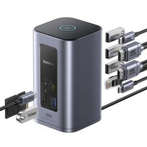 베이스어스 도킹스테이션 USB 허브 노트북 멀티 포트 C타입 12포트 스페이스메이트 노모스