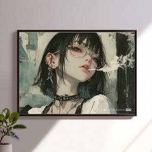 애니 만화 힙한 소녀5 일러스트포스터 인테리어포스터