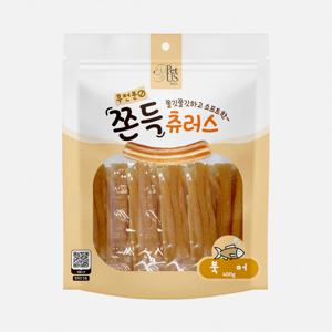 쫀득츄러스 무전분 강아지간식 잘먹는 대용량간식 400g 북어