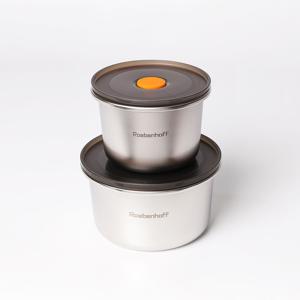 [1+1]스텐 316 원형 밀폐 찬통 전자레인지 사용