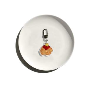 Strawberry Jam Butter Scone Key Ring