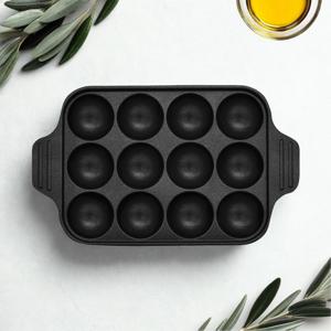 간식 만들기 IH 인덕션 타코야키 후라이팬 (12구)