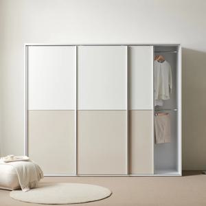 테일러 투톤 슬라이딩옷장 2500 3통 비스포크 E0 미닫이 장롱 맞춤옷장