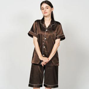 빅사이즈 여성잠옷 S~3XL 어르신선물 무지 여성실크잠옷 홈웨어 파자마세트