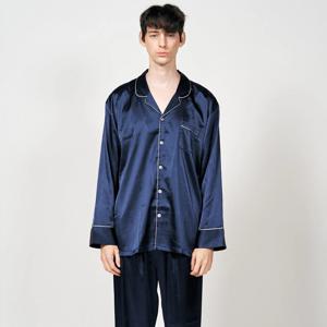 남성빅사이즈잠옷 S~3XL 실크파자마 남자실내복 가을 긴팔 홈웨어 상하세트