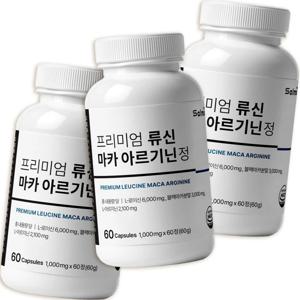 프리미엄 류신 마카 아르기닌 정 산양유 유청단백 BCAA 배합 60정 3팩