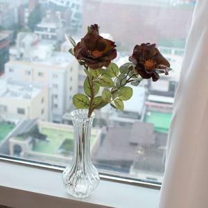 빈티지 다크 장미 가지 조화 가을 겨울 감성 인테리어 인조 생화같은 로즈