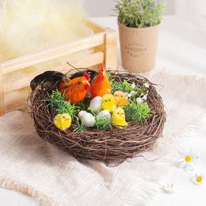 둥지 닭 모형 (대 20cm)