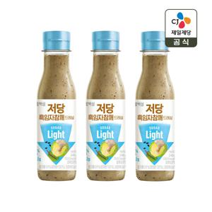 백설 저당 흑임자 참깨드레싱 245g x3개