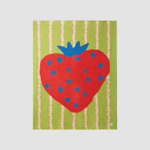 [해외] Strawberry 과일 패턴 대형 담요 블랭킷