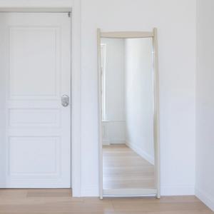 브릿지 디자인 전신 거울 - 베이지 인테리어 카페 병원 대형 미러