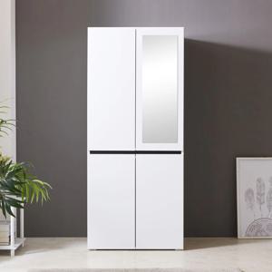 마디니 싱글장롱 원룸옷장 키큰 4문 거울옷장 800