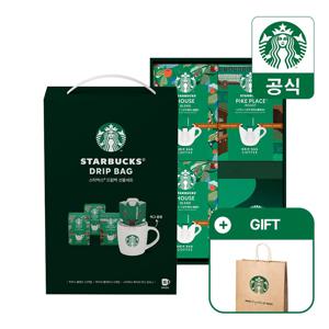 드립백 커피 선물세트 (드립백 15개입 + 카푸치노 머그 325ml)