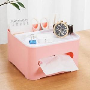 티슈케이스 테이블 멀티 데스크오거나이저 소품정리함