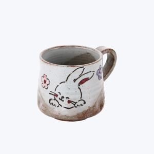 토끼 핸드메이드 머그컵 8.2cm