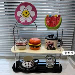 퍼퓸 아크릴 컵선반 3단 향수 선반 진열 디스플레이 화장품 정리대 인테리어 찻잔 수납